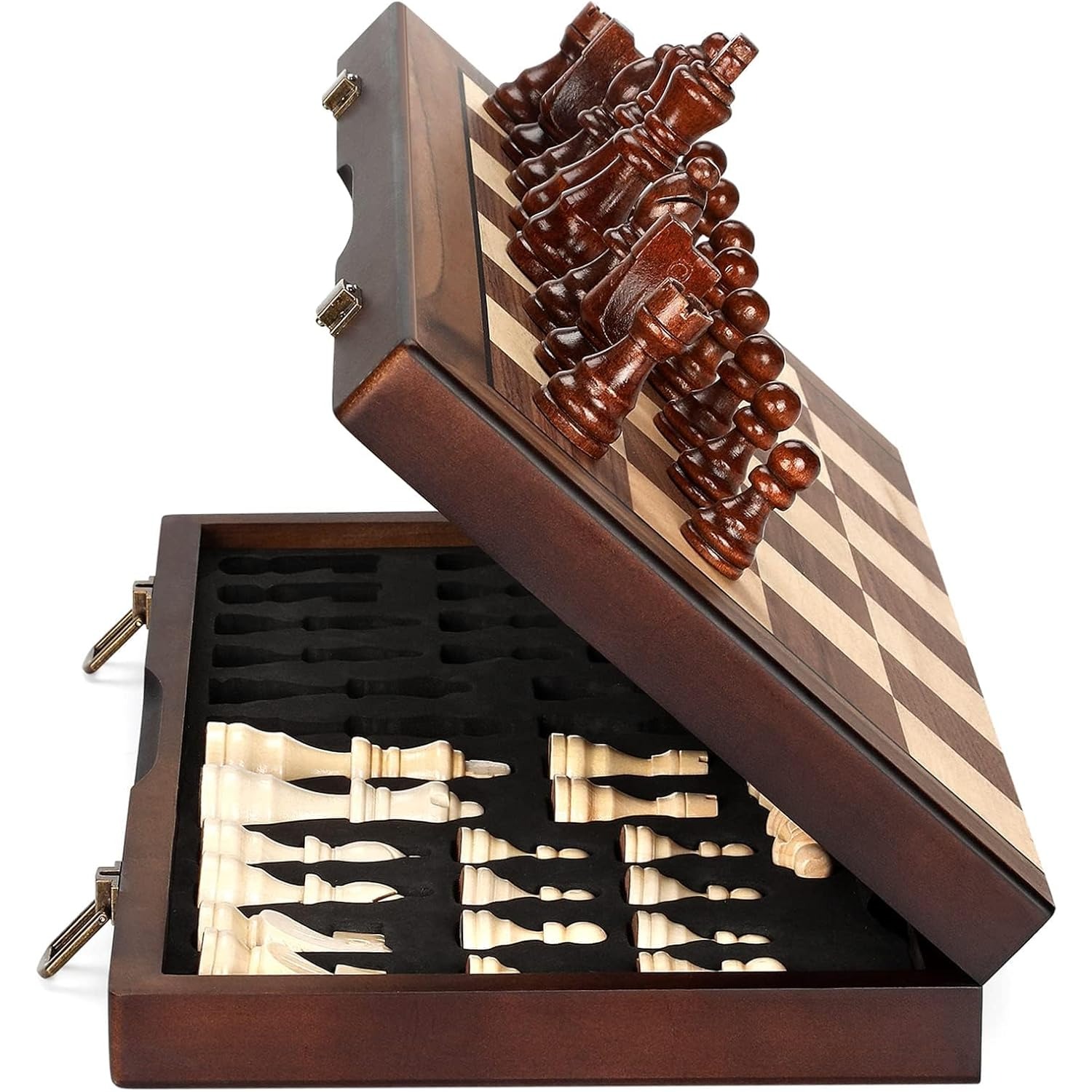 Chess Set Wooden - 39cm/15