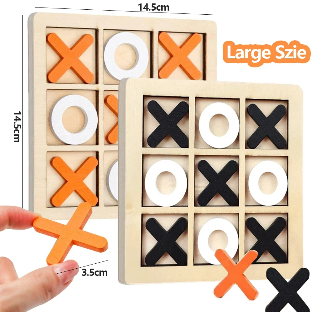 Board Game Word - Ahşap XO Tic Tac Toe Oyunu