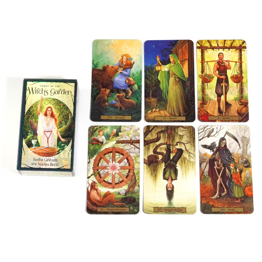 Board Game Quantum - Cadı Bahçesi Tarot Güverte Yüksek Kaliteli