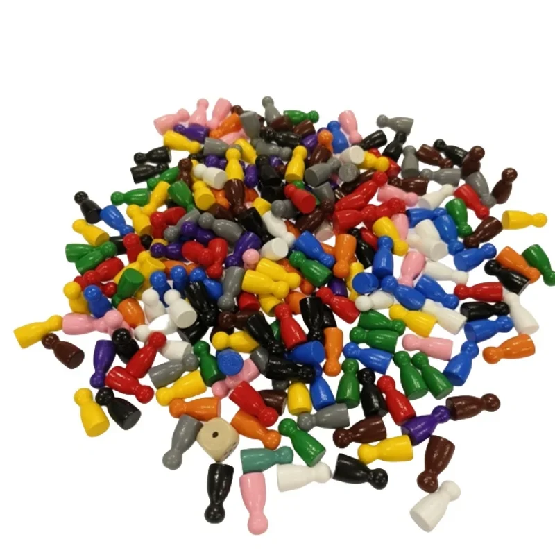 Chess Set Wooden - 100 Adet Renkli Ahşap Satranç İşaretleyiciler