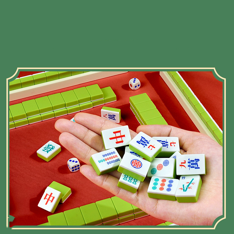Board Game Mahjong - mahjong seti, taşınabilir seyahat mahjongu, toplantılar