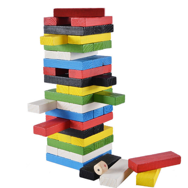 Board Game Ludo - Ahşap İstifleme Kulesi Oyunu İnteraktif Masa