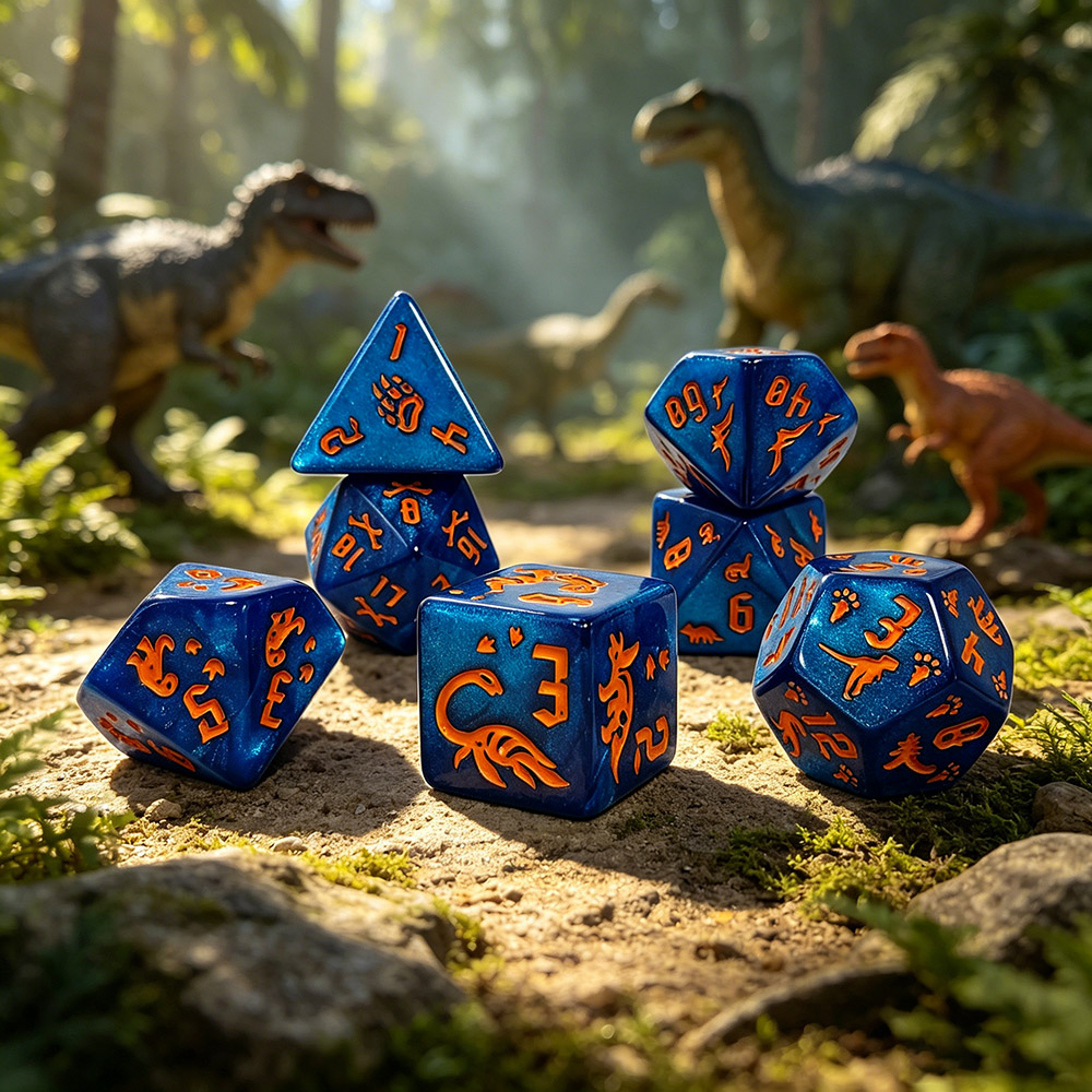 Board Game Pandemic - 7 adet Jurassic okyanus mavisi dinozor