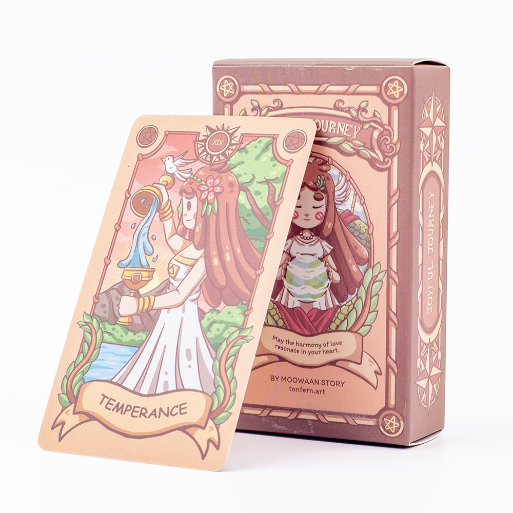 Board Game Illustrator - Neşeli Yolculuk Tarot Destesi -78 Sevimli