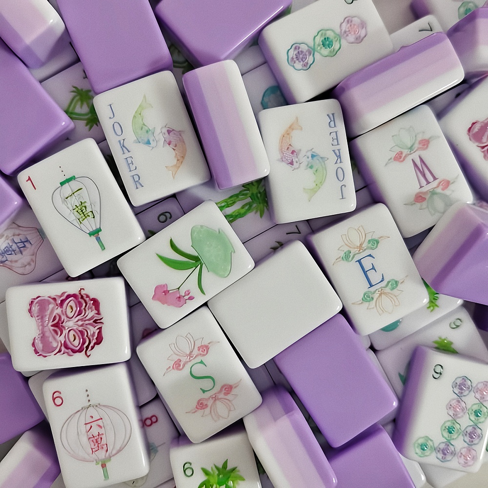 Board Game Mahjong - Taşınabilir Amerikan Mahjong Oyun Seti, OMHJGO