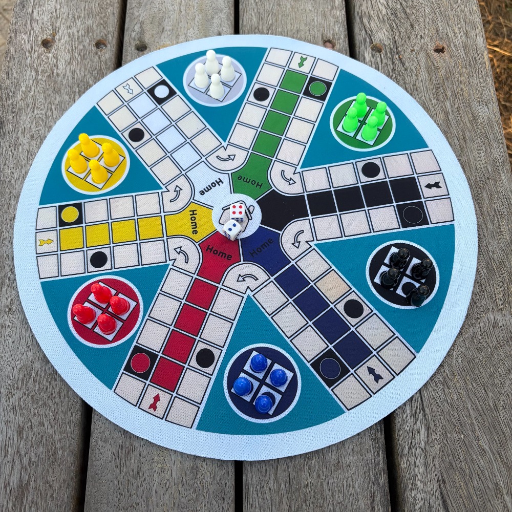 Board Game Ludo - LUDO Oyun Tahtası 6 Kişilik büyük