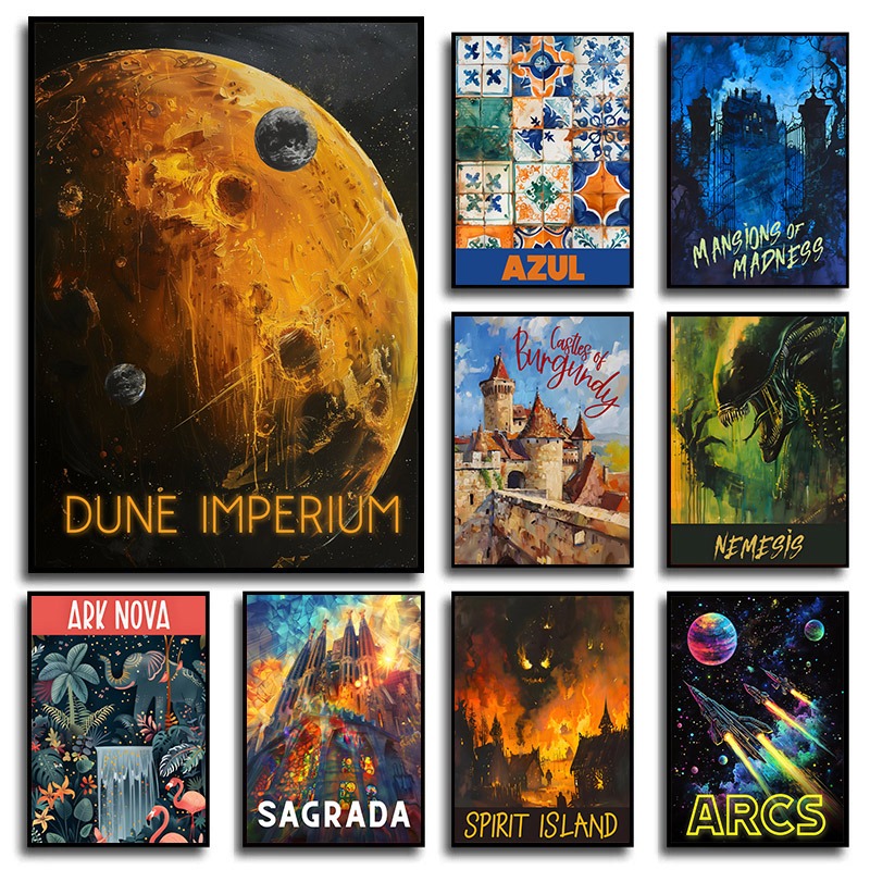 Board Game Dune - Masa Oyunu Yaylar/Dune Imperium/S Nang Posteri