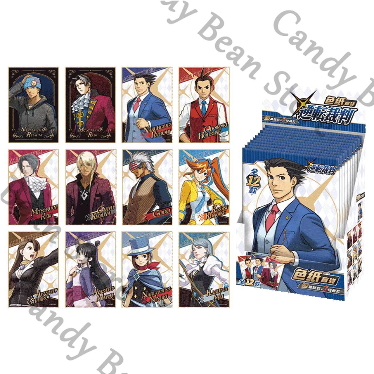 Board Game Illustrator - Orijinal Anime Ace Avukat Miles Edgeworth