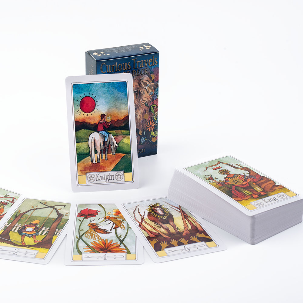 Board Game Illustrator - Meraklı Seyahatlar Tarot 10.3*6 cm Büyüleyici