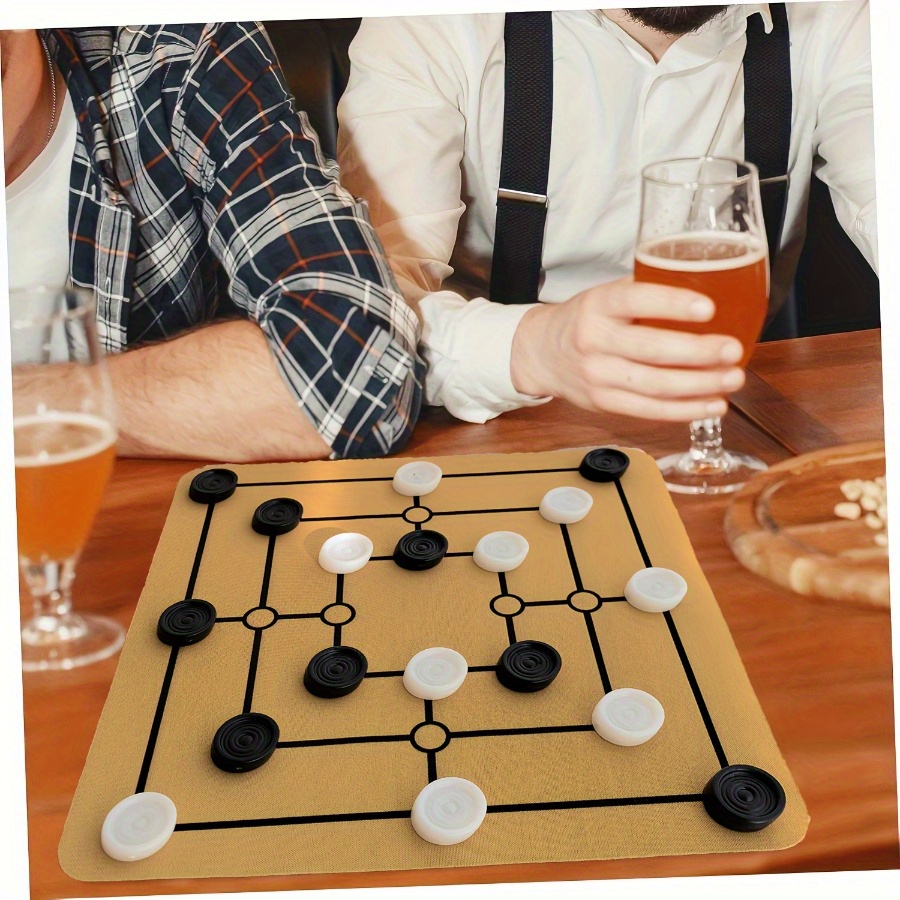 Board Game Ludo - 1 adet Nine Mens Morris Board
