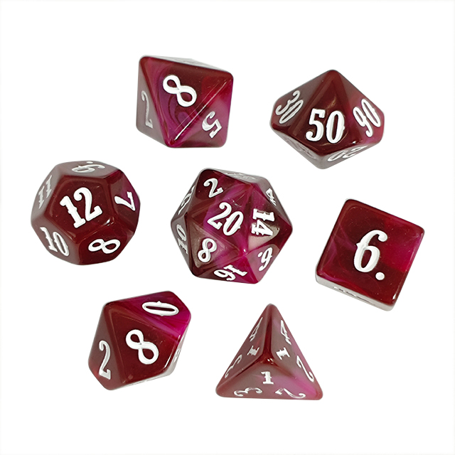 Board Game Digital - Karışık Renkli Akrilik Malzeme Zar Seti