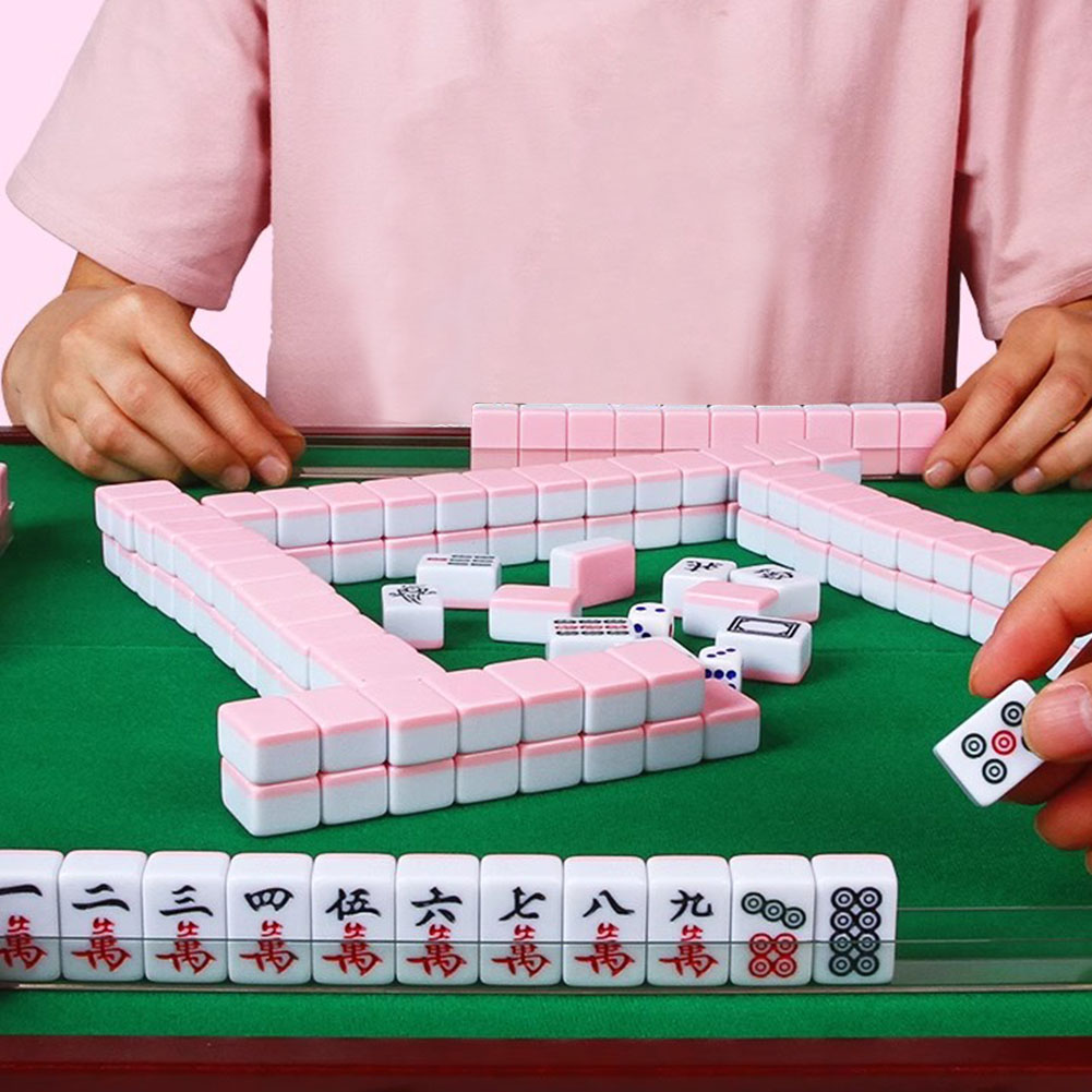 Board Game Name - Mini Mahjong Çin Geleneksel Mahjong Tahta