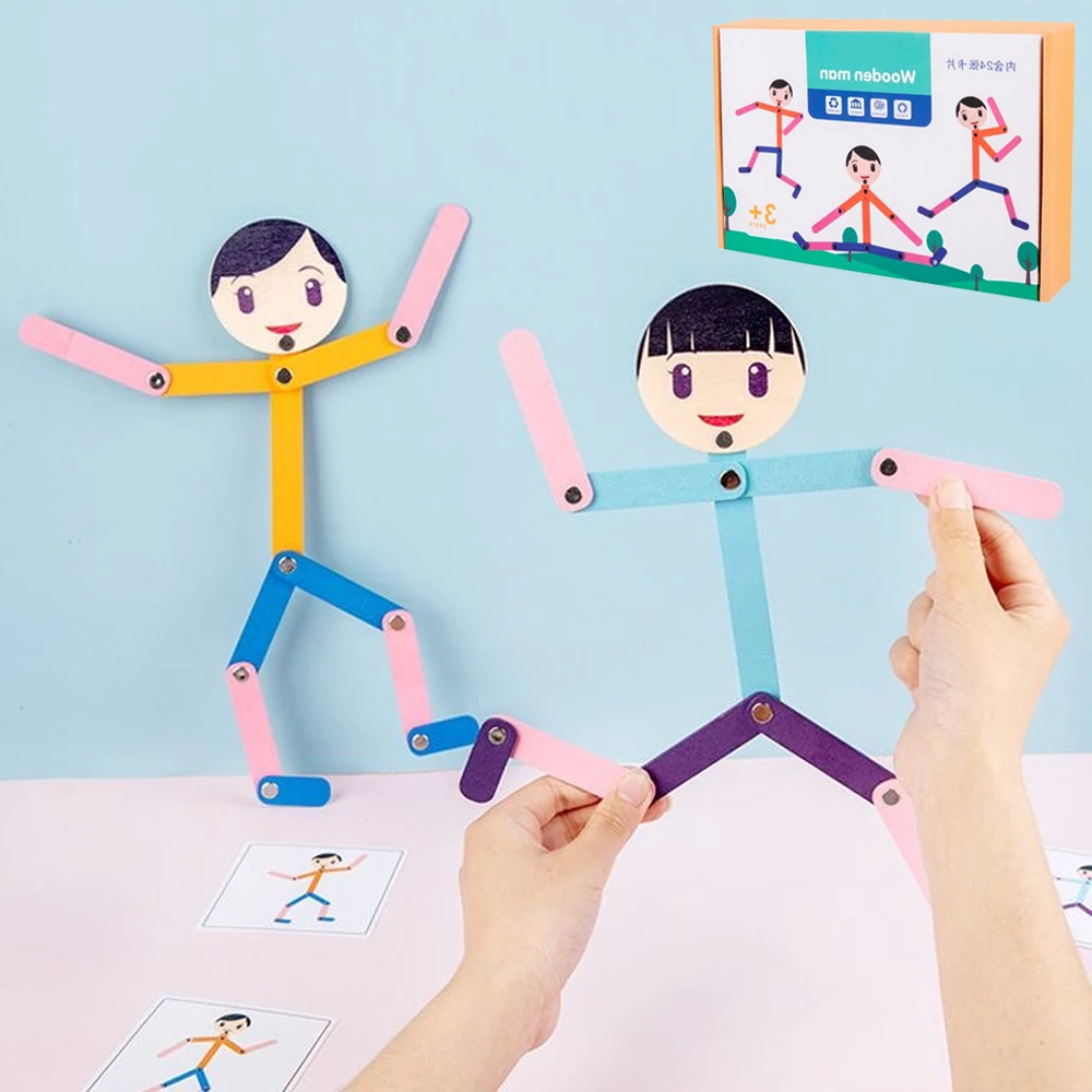 Board Game Word - Spor Ahşap Adam Malzeme DIY Bulmaca