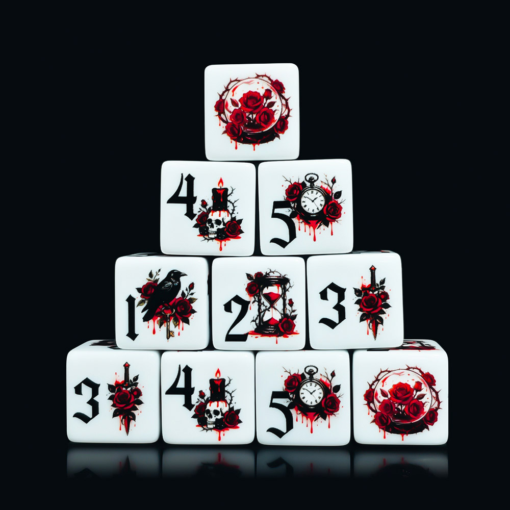 12 Adet Gotik Gül 16MM Baskılı - Board Game Electronic Table incelemesi ve fiyatı