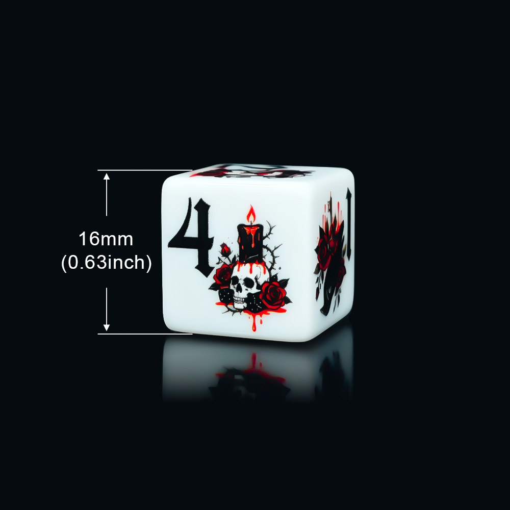 12 Adet Gotik Gül 16MM Baskılı - Board Game Electronic Table incelemesi ve fiyatı