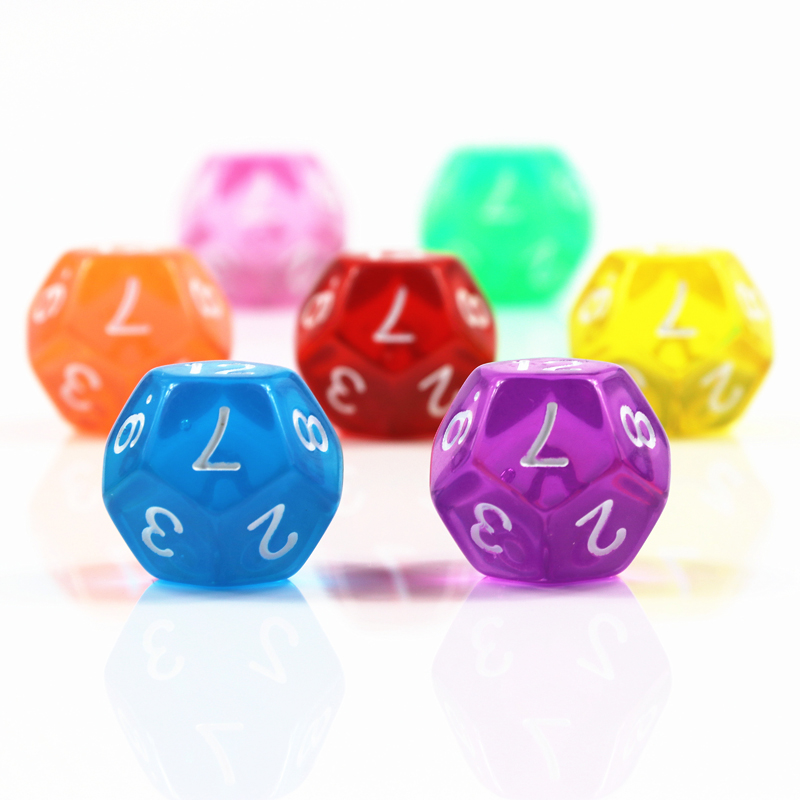 10 Adet 12 Taraflı Şeffaf Renk - Board Game Digital incelemesi ve fiyatı