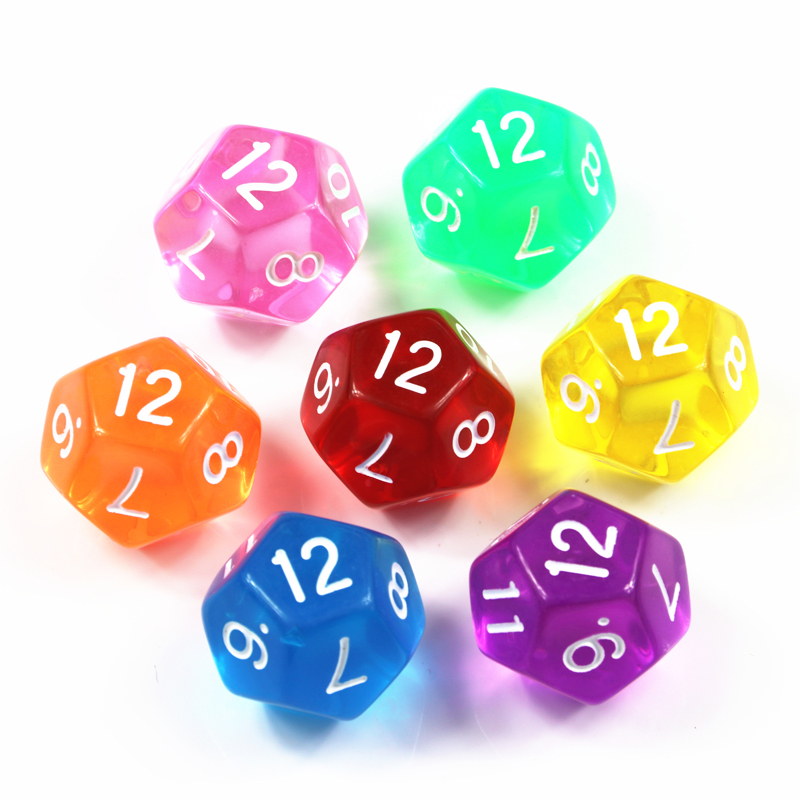 10 Adet 12 Taraflı Şeffaf Renk - Board Game Digital incelemesi ve fiyatı