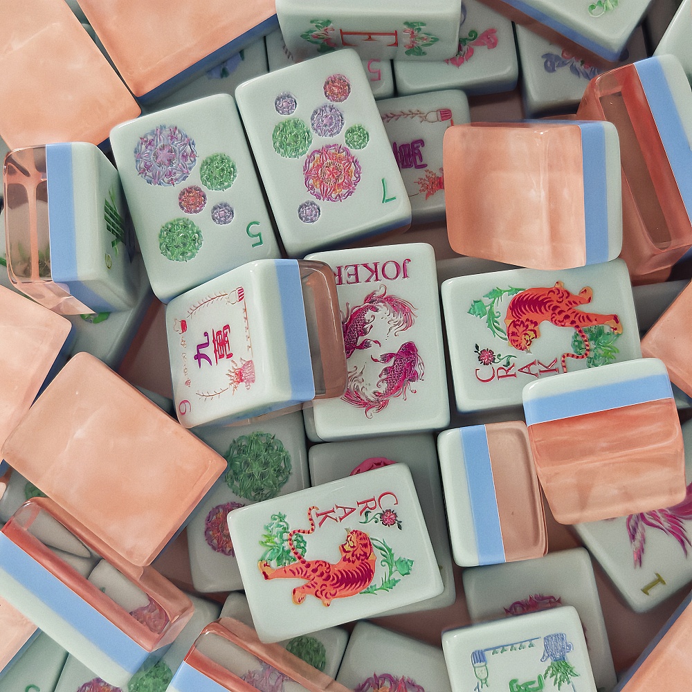 Kazınmış İnci Pembesi Akrilik  - Board Game Mahjong incelemesi ve fiyatı
